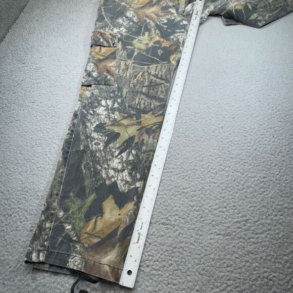 Cabela's Pants Men 36x31 Khakis Camo Mossy Oak Break Up Field Hunt Cargo Pockets - Picture 9 of 15